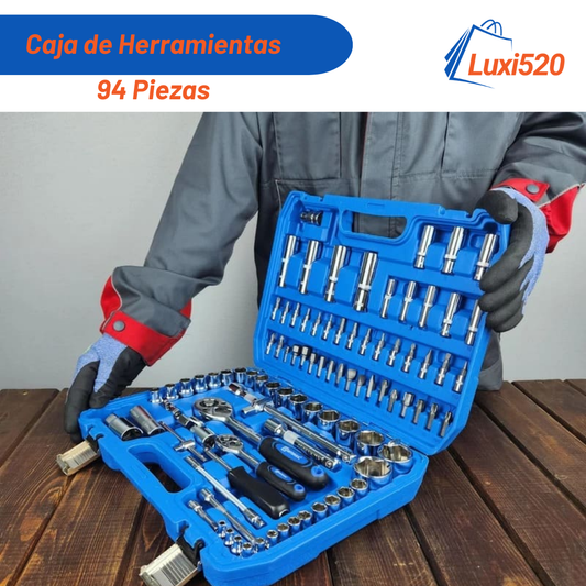 caja herramientas 94 piezas dados puntas.