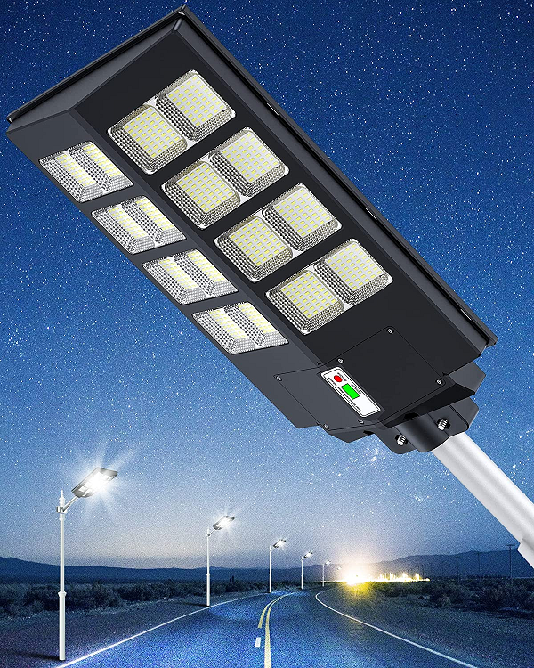 Lampara con panel solar de 1000W